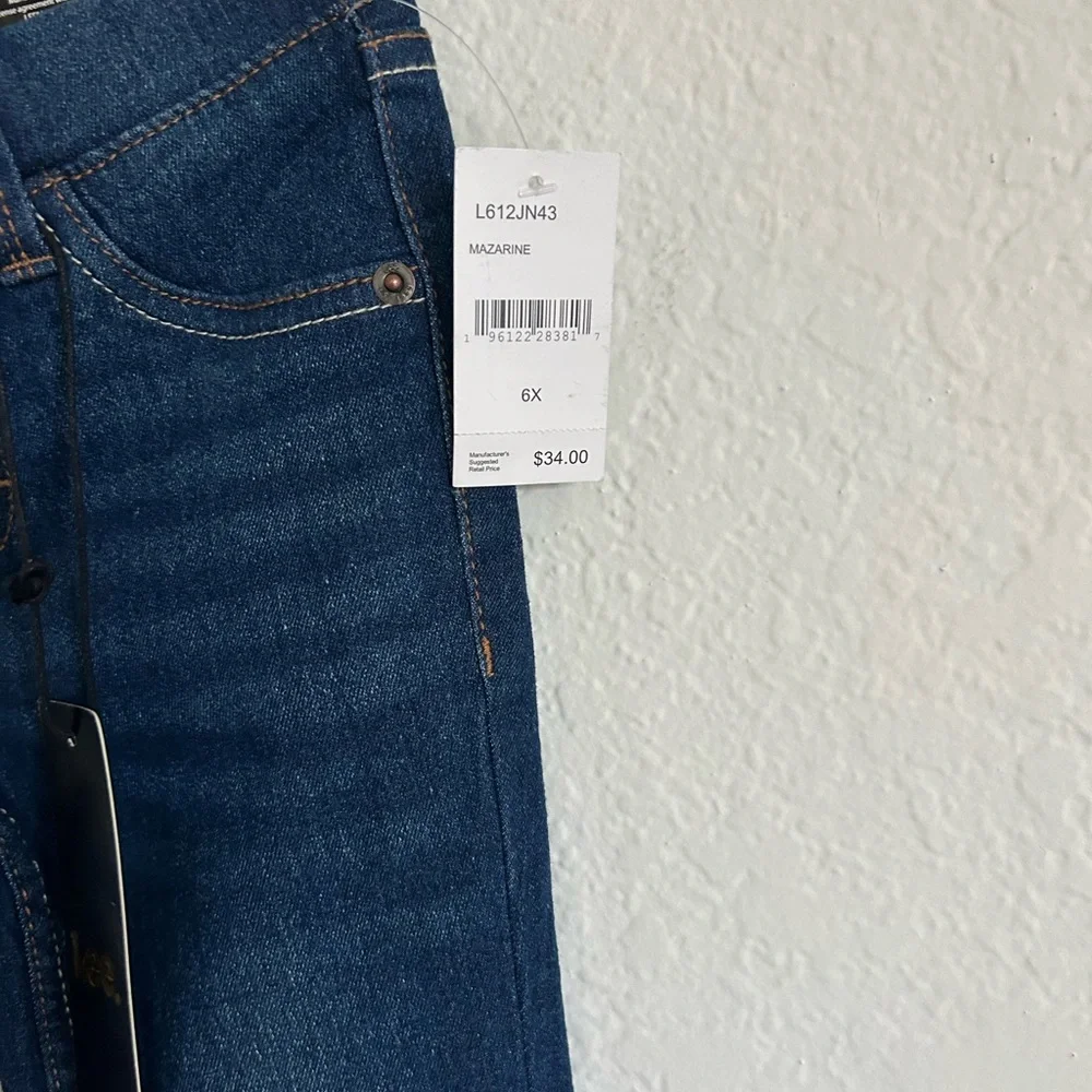 ✳️📚DROP⬇️ LEE • Kids Blue Jeans Convertible Skinny • 6X - Picture 5 of 7